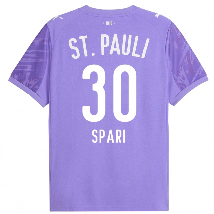 Danxen Mænd Simon Spari #30 Medium Lilla Sort Målmandstrøje 2025/26 Trøje T-shirt