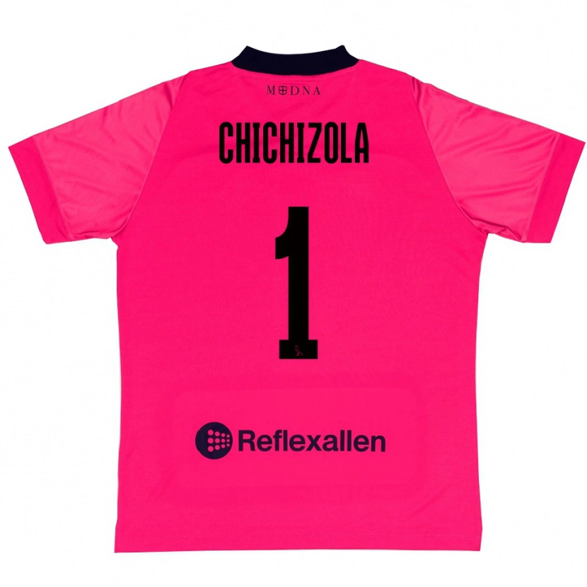 Danxen Mænd Leandro Chichizola #1 Dybrød Sort Målmandstrøje 2025/26 Trøje T-shirt