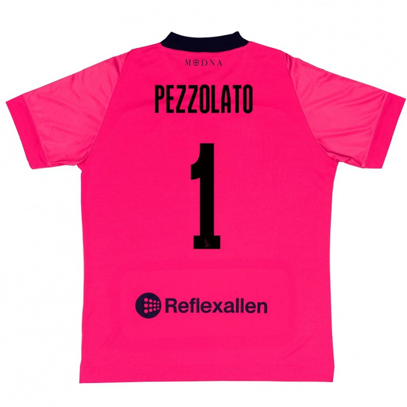 Danxen Mænd Michele Pezzolato #1 Dybrød Sort Målmandstrøje 2025/26 Trøje T-shirt