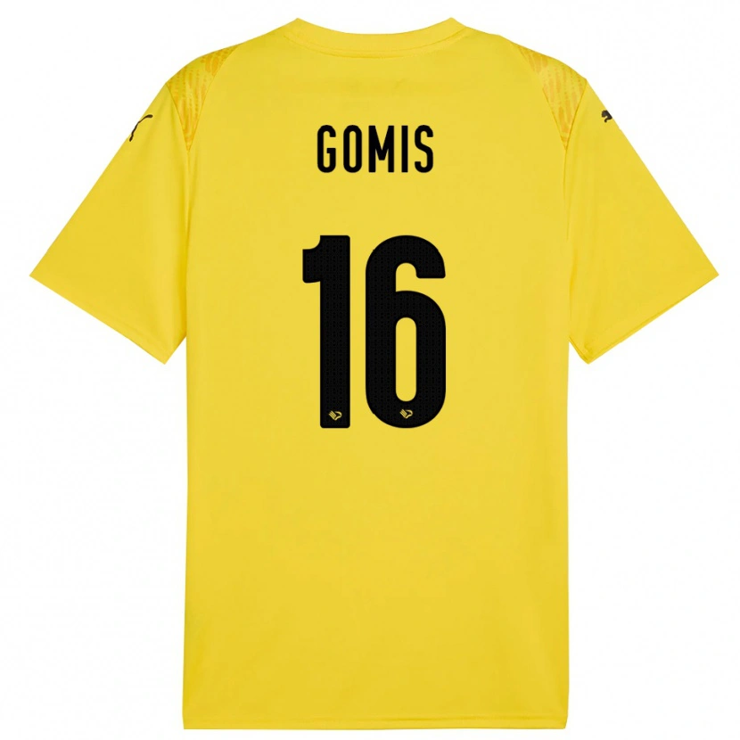 Danxen Mænd Alfred Gomis #16 Gul Sort Målmandstrøje 2025/26 Trøje T-shirt