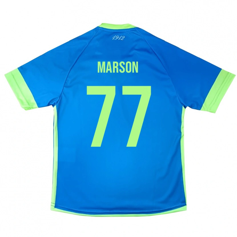 Danxen Mænd Leonardo Marson #77 Blå Grøn Gul Målmandstrøje 2025/26 Trøje T-shirt