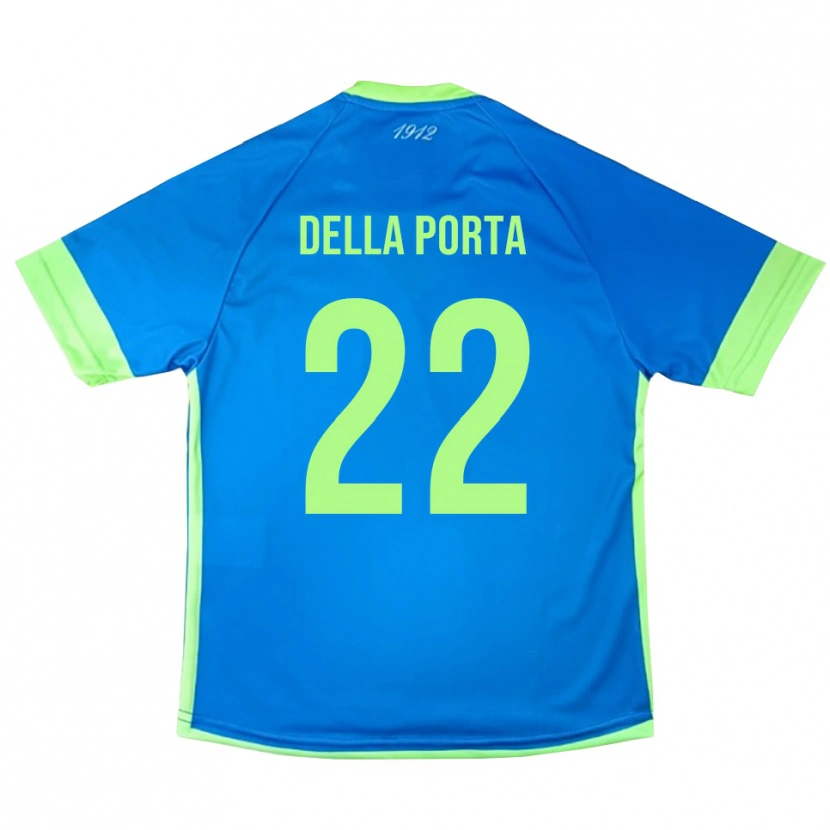 Danxen Mænd Simone Della Porta #22 Blå Grøn Gul Målmandstrøje 2025/26 Trøje T-shirt