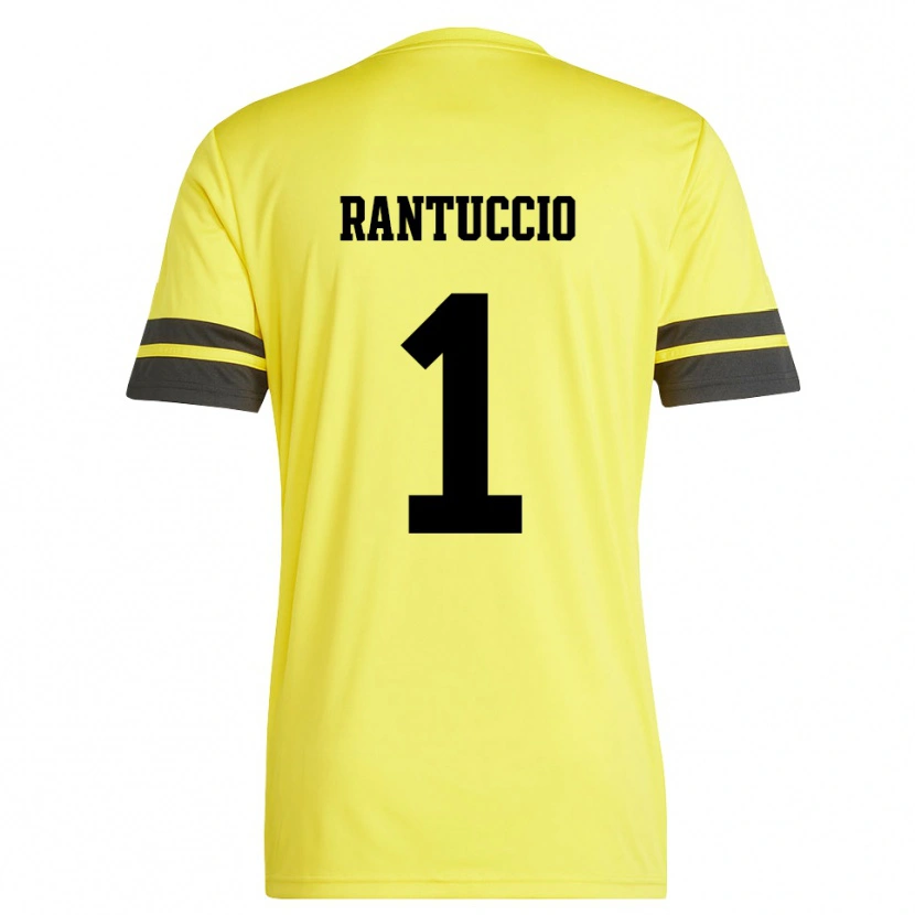 Danxen Mænd Carmelo Rantuccio #1 Gul Sort Målmandstrøje 2025/26 Trøje T-shirt