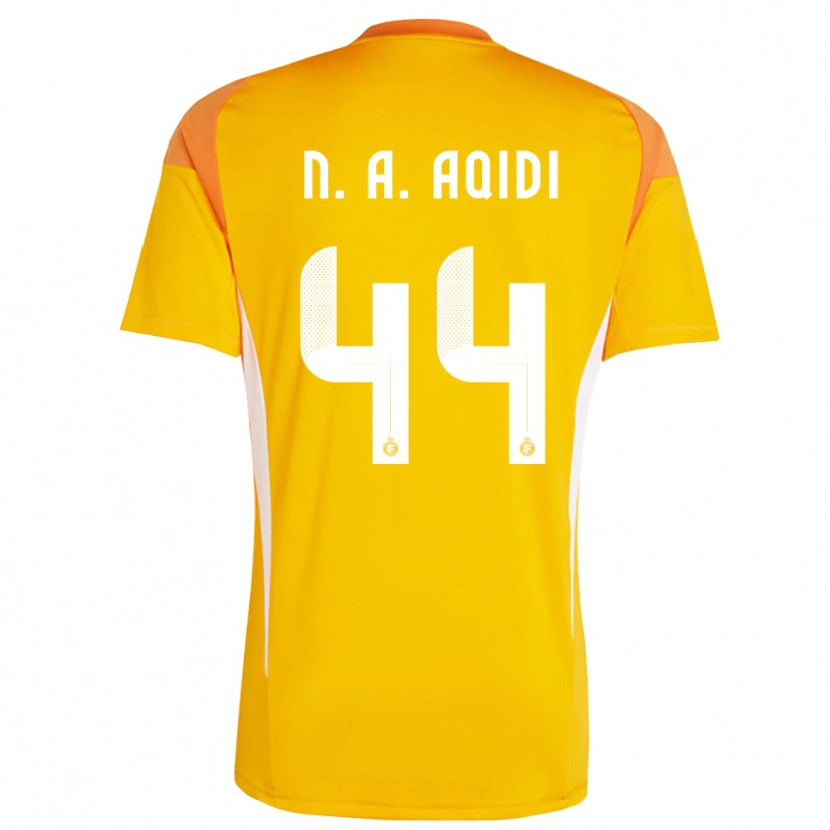 Danxen Mænd Nawaf Al-Aqidi #44 Orange Gul Hvid Målmandstrøje 2025/26 Trøje T-shirt
