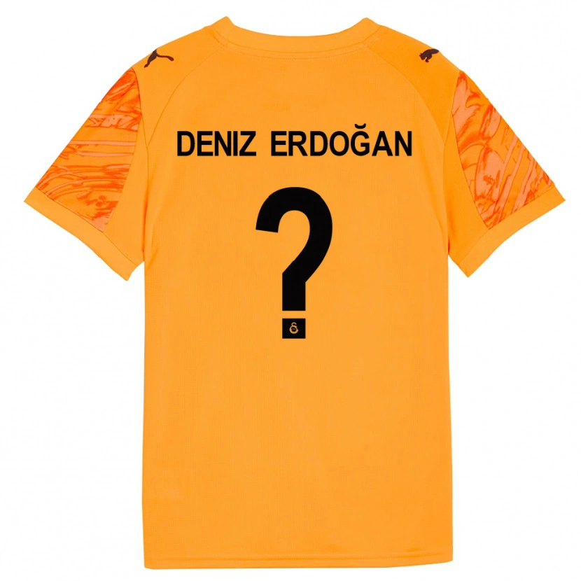 Danxen Mænd Ali Deniz Erdoğan #0 Mørk Orange Sort Målmandstrøje 2025/26 Trøje T-shirt