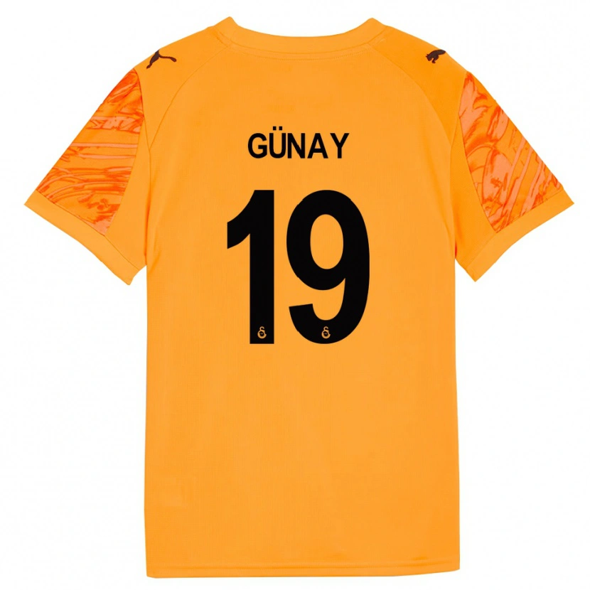 Danxen Mænd Günay Güvenç #19 Mørk Orange Sort Målmandstrøje 2025/26 Trøje T-shirt