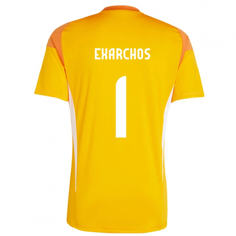 Danxen Mænd Alexandros Exarchos #1 Orange Hvid Målmandstrøje 2025/26 Trøje T-shirt