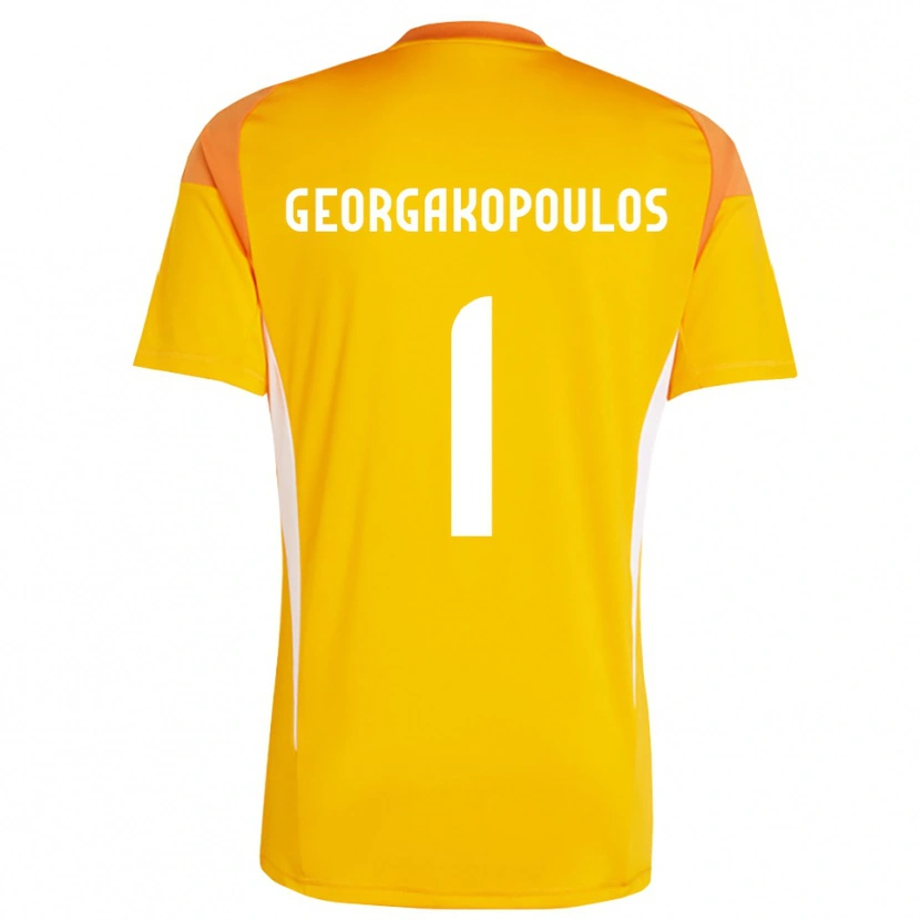 Danxen Mænd Iason Georgakopoulos #1 Orange Hvid Målmandstrøje 2025/26 Trøje T-shirt