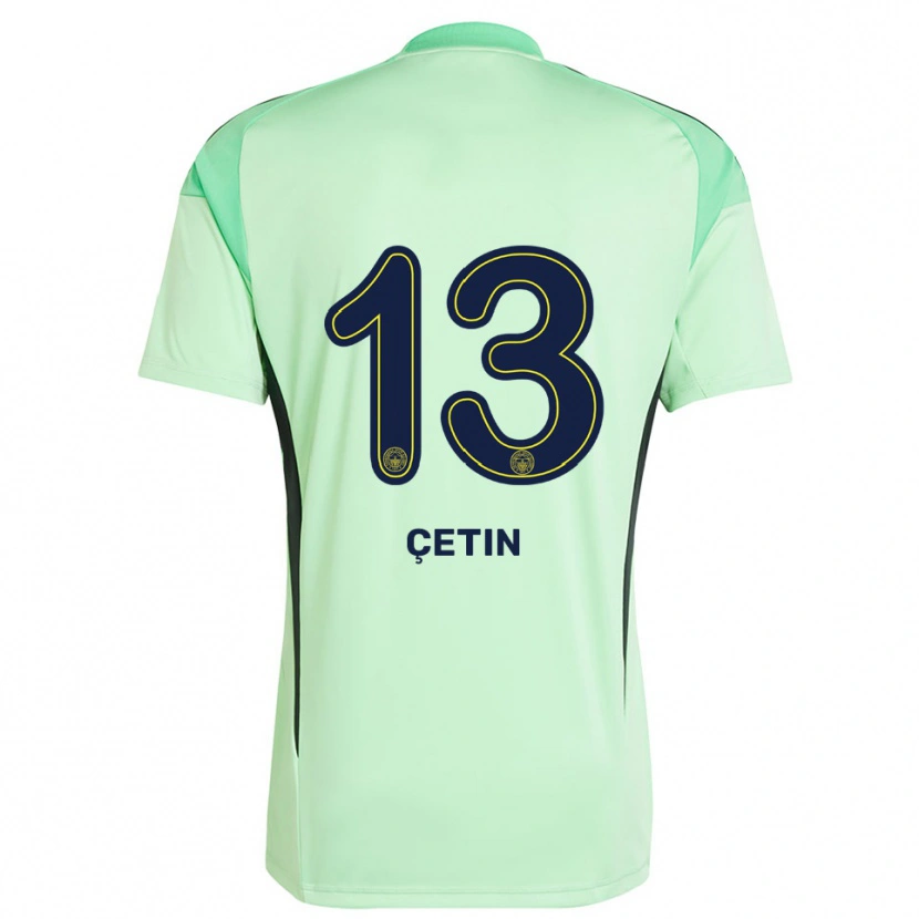 Danxen Mænd Tarık Çetin #13 Lys Grøn Sort Målmandstrøje 2025/26 Trøje T-shirt