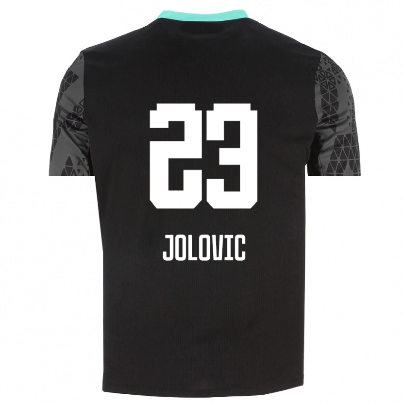 Danxen Mænd Bogdan Jolovic #23 Dæmpet Grå Sort Målmandstrøje 2025/26 Trøje T-shirt
