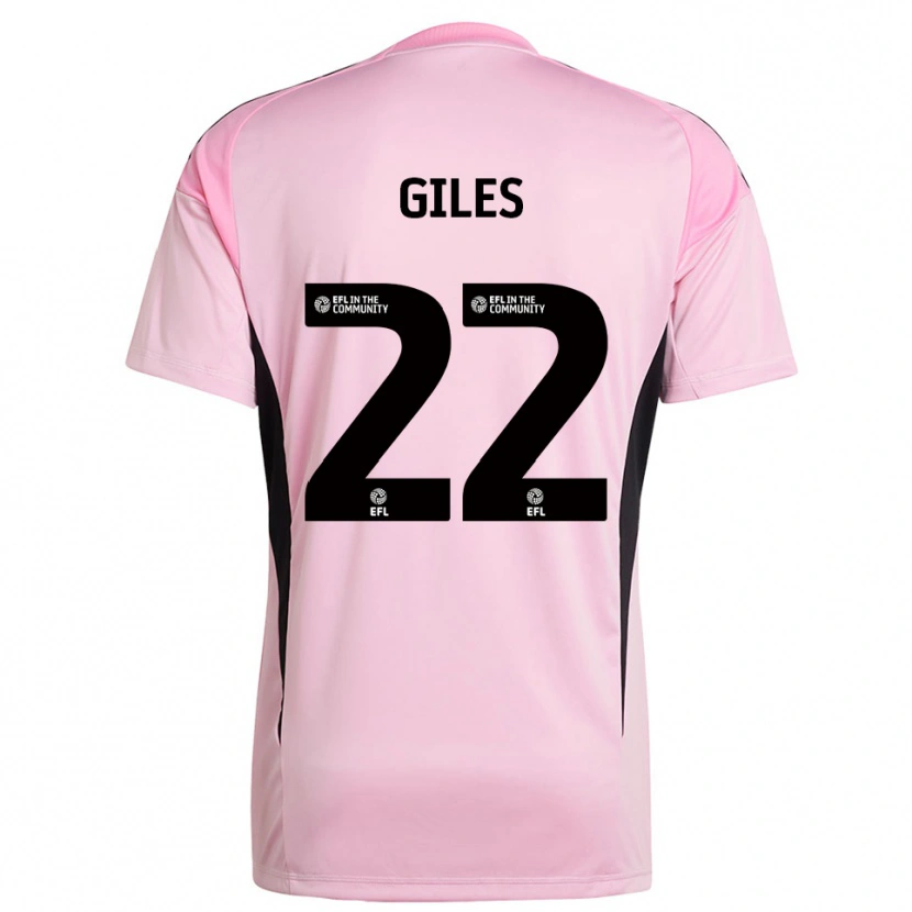 Danxen Mænd Olivia Giles #22 Pink Sort Målmandstrøje 2025/26 Trøje T-shirt