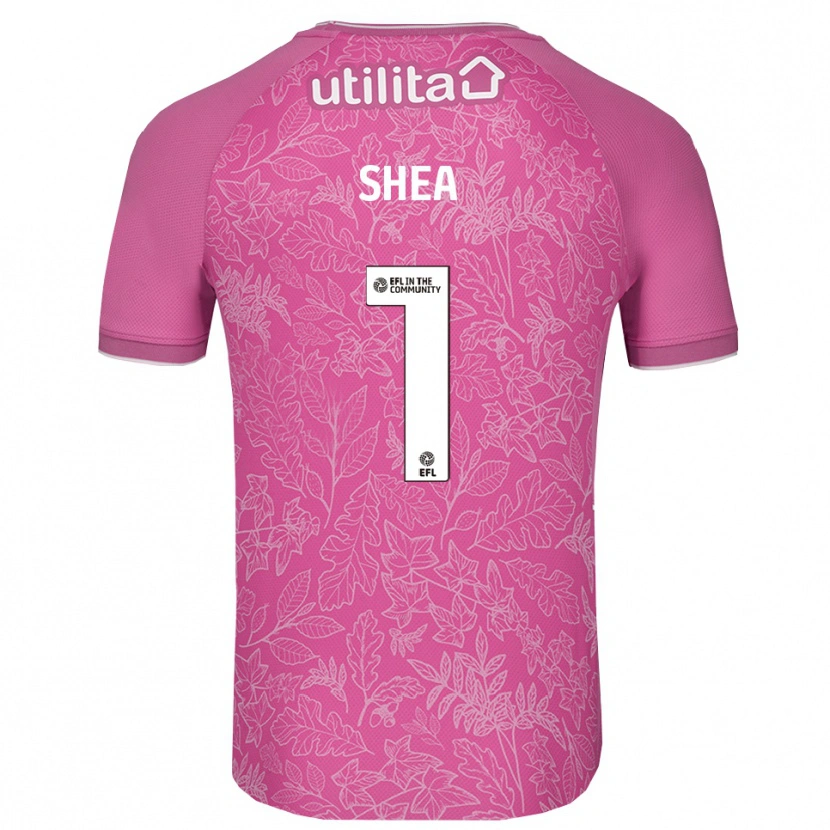 Danxen Mænd James Shea #1 Pink Sort Målmandstrøje 2025/26 Trøje T-shirt