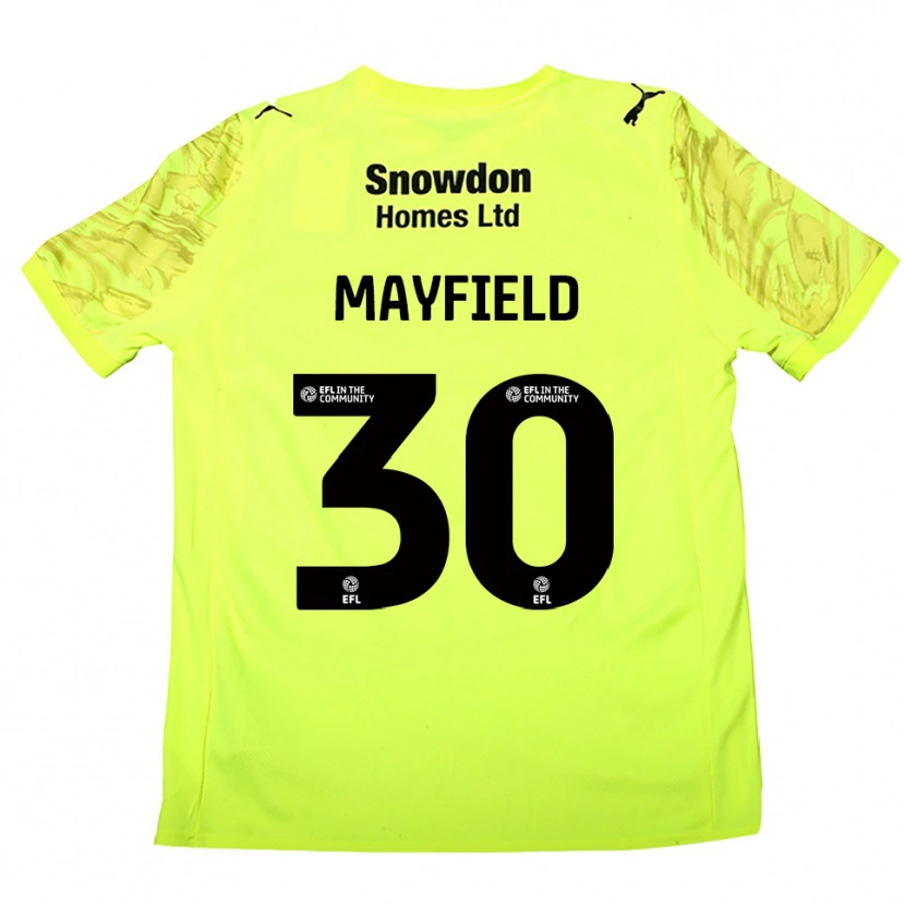Danxen Mænd Holly Mayfield #30 Fluorescerende Grøn Målmandstrøje 2025/26 Trøje T-shirt