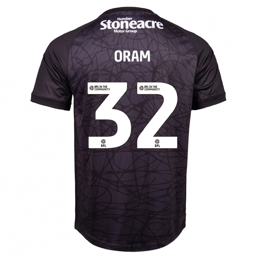 Danxen Mænd Jake Oram #32 Sort Hvid Målmandstrøje 2025/26 Trøje T-shirt