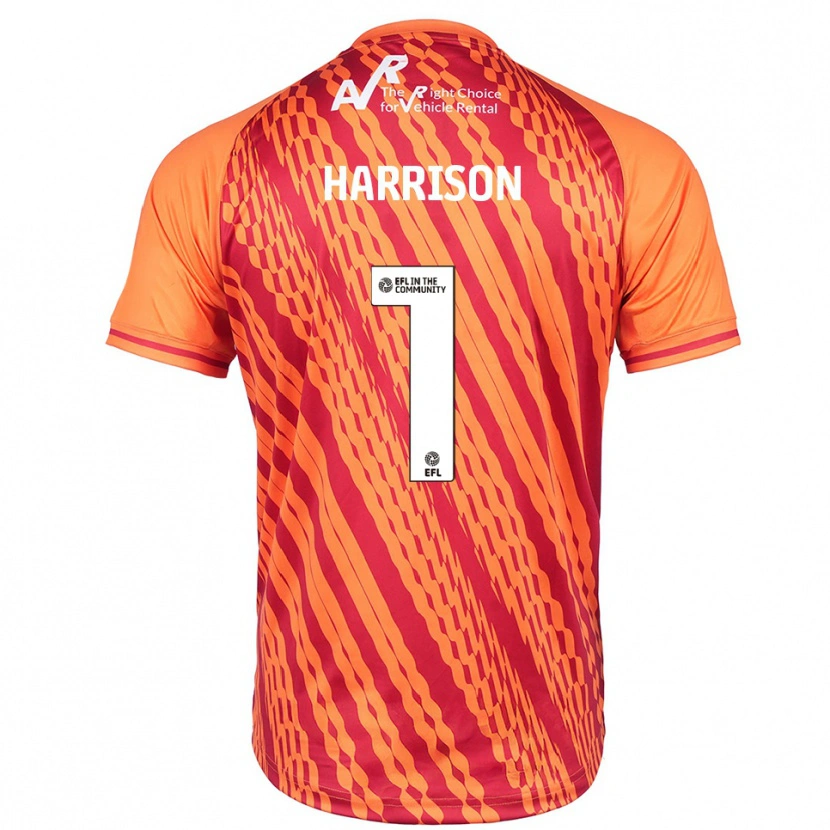 Danxen Mænd Elyh Harrison #1 Appelsin Målmandstrøje 2025/26 Trøje T-shirt
