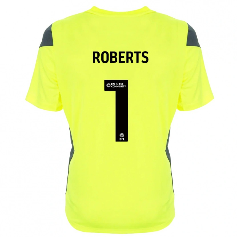 Danxen Mænd Myles Roberts #1 Fluorescerende Grøn Sort Målmandstrøje 2025/26 Trøje T-shirt