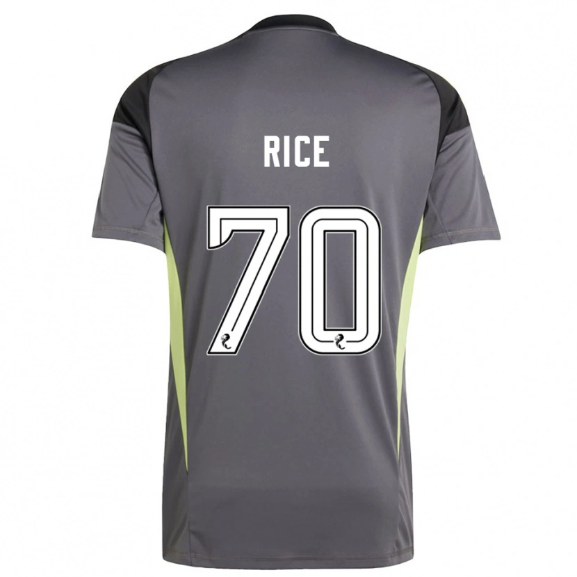 Danxen Mænd Aidan Rice #70 Grå Hvid Målmandstrøje 2025/26 Trøje T-shirt