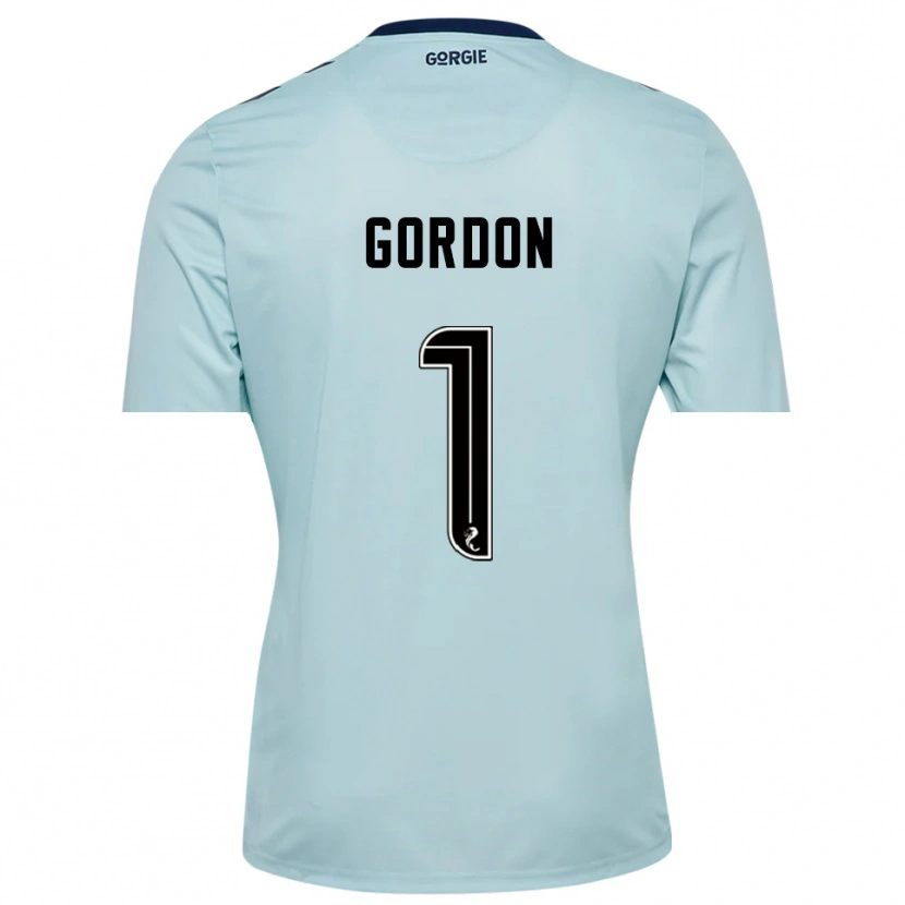 Danxen Mænd Craig Gordon #1 Lys Blå Sort Målmandstrøje 2025/26 Trøje T-shirt