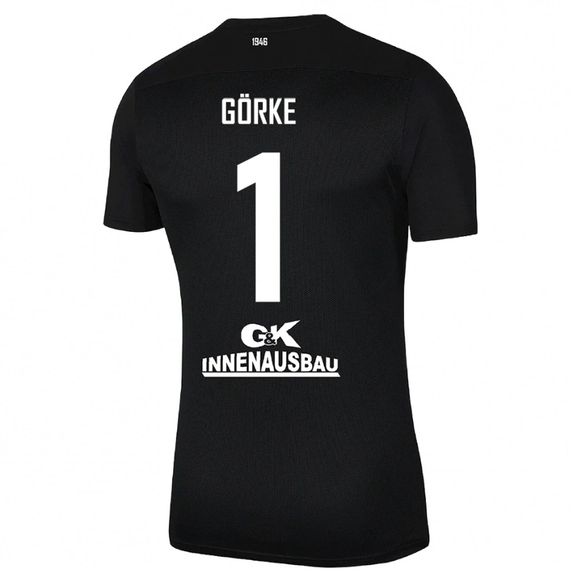 Danxen Mænd Arthur Görke #1 Sort Hvid Målmandstrøje 2025/26 Trøje T-shirt