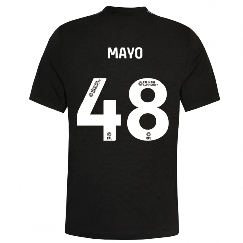 Danxen Mænd Bradley Mayo #48 Sort Hvid Målmandstrøje 2025/26 Trøje T-shirt
