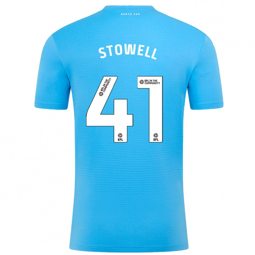 Danxen Mænd Li-Bau Stowell #41 Blå Hvid Målmandstrøje 2025/26 Trøje T-shirt