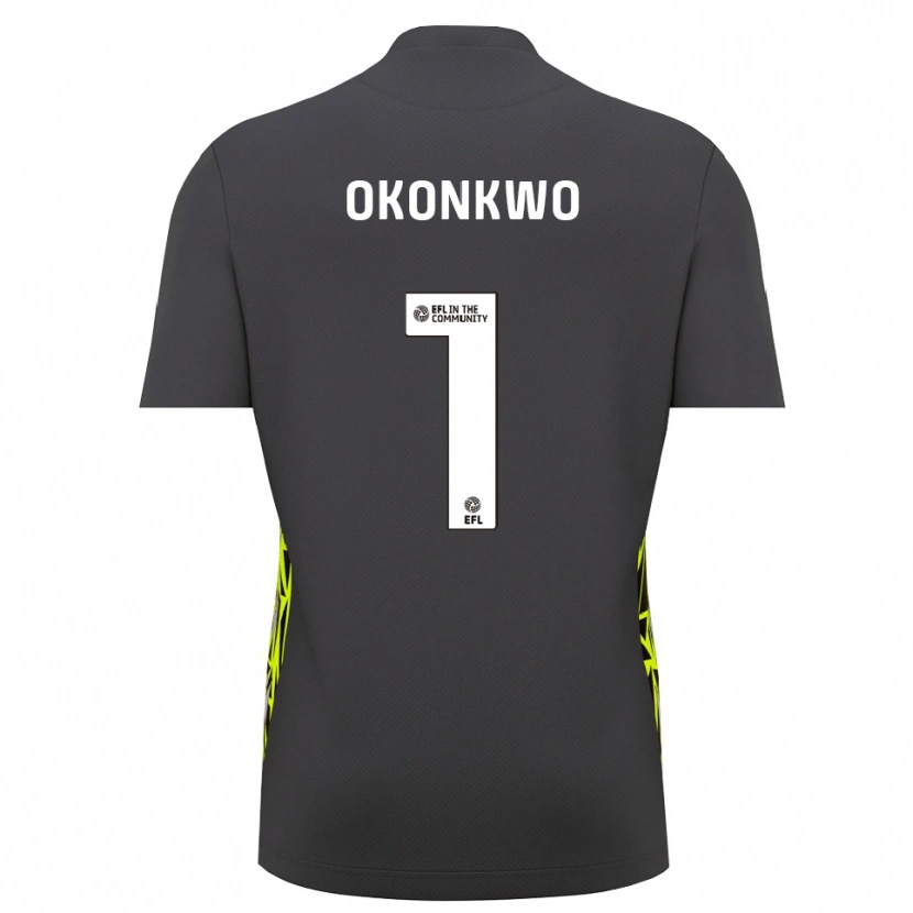Danxen Mænd Arthur Okonkwo #1 Grå Skovgrøn Målmandstrøje 2025/26 Trøje T-shirt