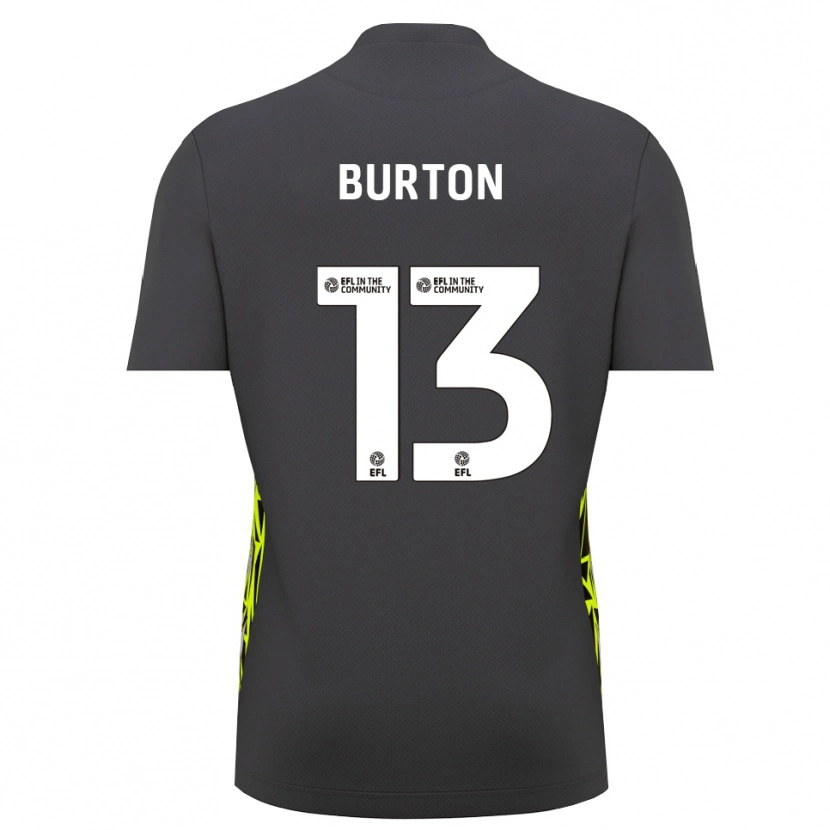 Danxen Mænd Callum Burton #13 Grå Skovgrøn Målmandstrøje 2025/26 Trøje T-shirt