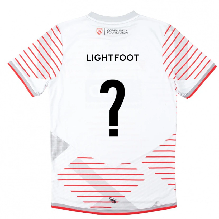 Danxen Mænd Erin Lightfoot #0 Hvid Rød Målmandstrøje 2025/26 Trøje T-shirt