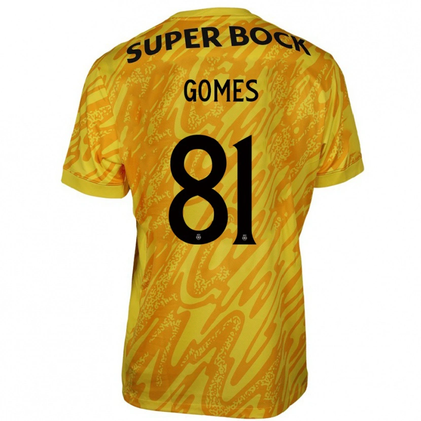 Danxen Mænd Salvador Gomes #81 Gul Orange Målmandstrøje 2025/26 Trøje T-shirt