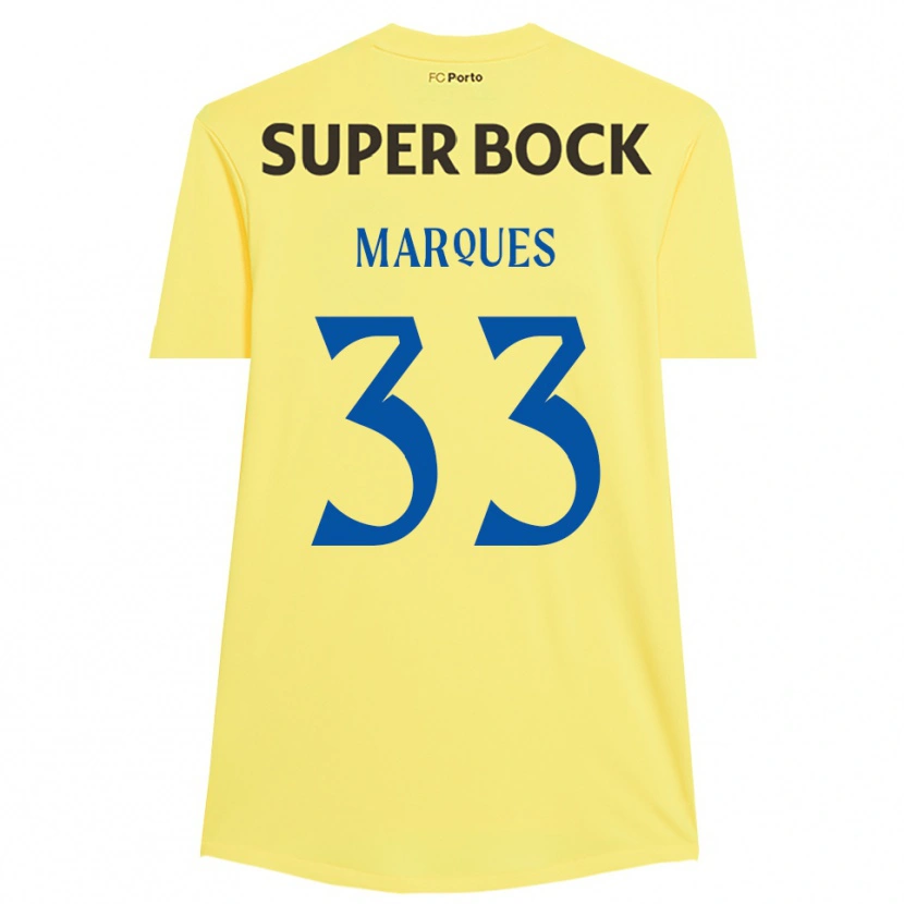 Danxen Mænd Bárbara Marques #33 Lysegul Sort Målmandstrøje 2025/26 Trøje T-shirt