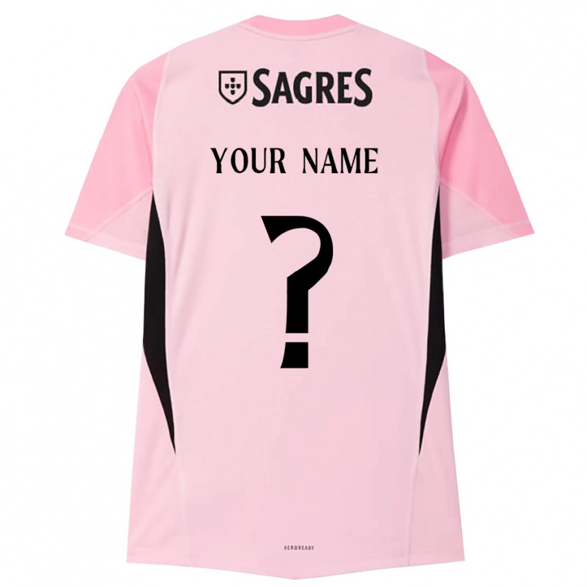 Danxen Mænd SL Benfica Pink Sort Målmandstrøje 2025/26 Trøje T-shirt