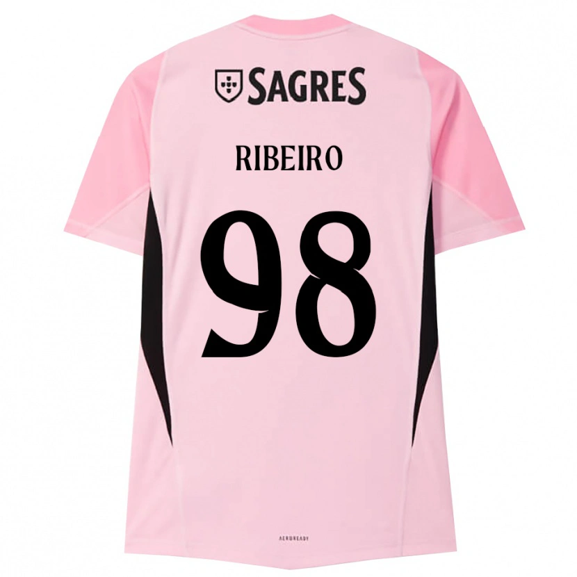 Danxen Mænd Ricardo Ribeiro #98 Pink Sort Målmandstrøje 2025/26 Trøje T-shirt
