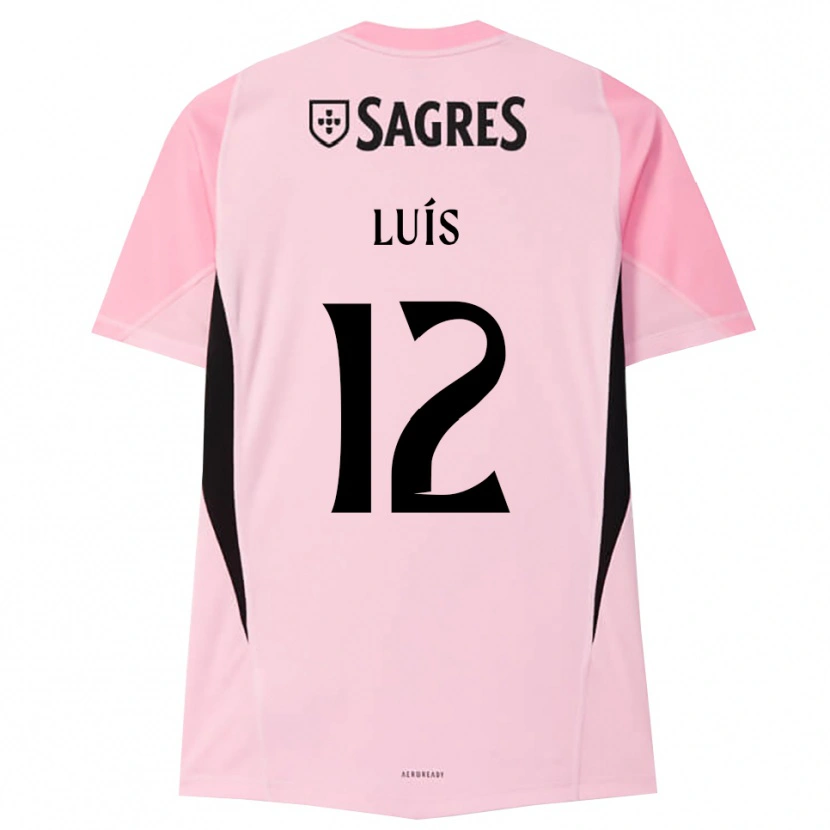 Danxen Mænd António Luís #12 Pink Sort Målmandstrøje 2025/26 Trøje T-shirt
