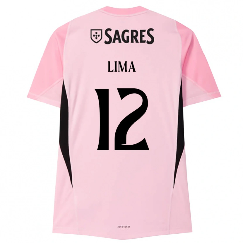 Danxen Mænd Thaís Lima #12 Pink Sort Målmandstrøje 2025/26 Trøje T-shirt