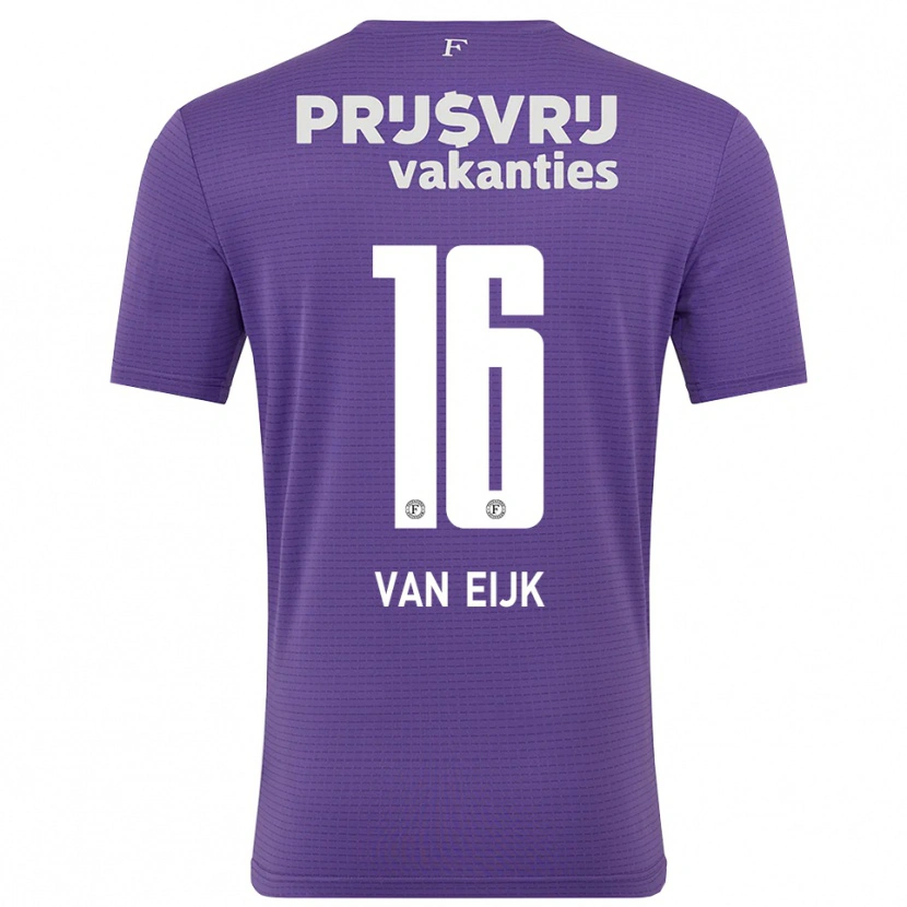 Danxen Mænd Roos Van Eijk #16 Lilla Hvid Målmandstrøje 2025/26 Trøje T-shirt