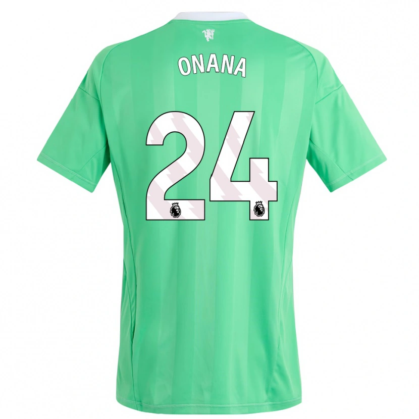 Danxen Mænd André Onana #24 Smaragdgrøn Målmandstrøje 2025/26 Trøje T-shirt