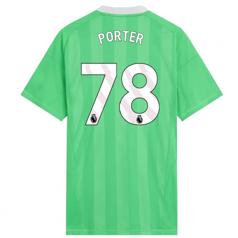 Danxen Mænd Jack Porter #78 Lysegrøn Hvid Målmandstrøje 2025/26 Trøje T-shirt