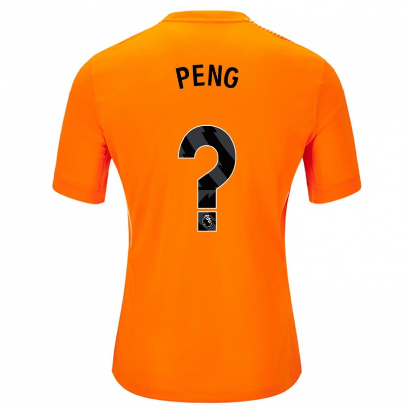 Danxen Mænd Livia Peng #0 Orange Sort Målmandstrøje 2025/26 Trøje T-shirt