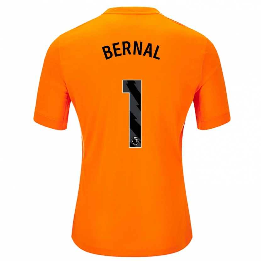 Danxen Mænd Freddy Bernal #1 Orange Sort Målmandstrøje 2025/26 Trøje T-shirt