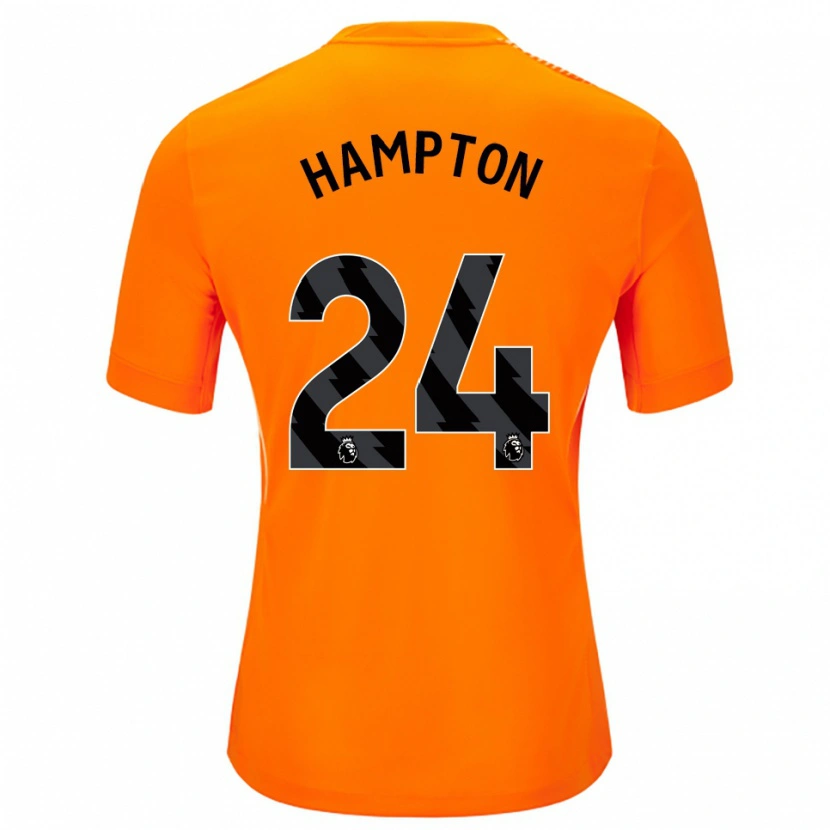Danxen Mænd Hannah Hampton #24 Orange Sort Målmandstrøje 2025/26 Trøje T-shirt