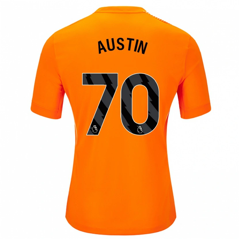 Danxen Mænd Jack Austin #70 Orange Sort Målmandstrøje 2025/26 Trøje T-shirt
