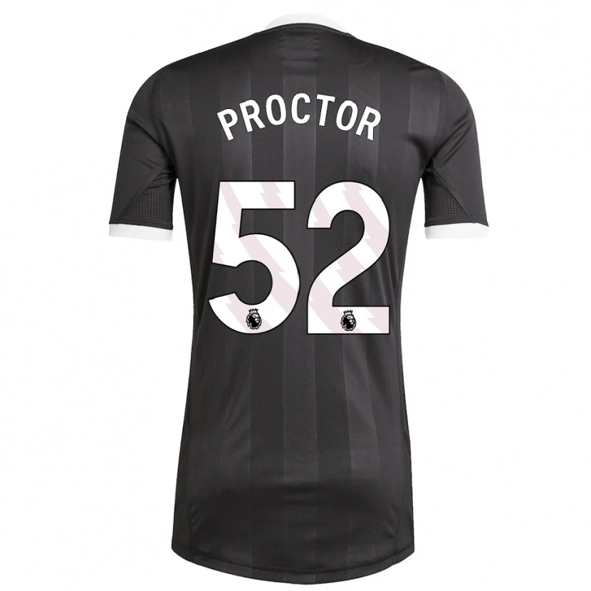 Danxen Mænd Sam Proctor #52 Sort Hvid Målmandstrøje 2025/26 Trøje T-shirt