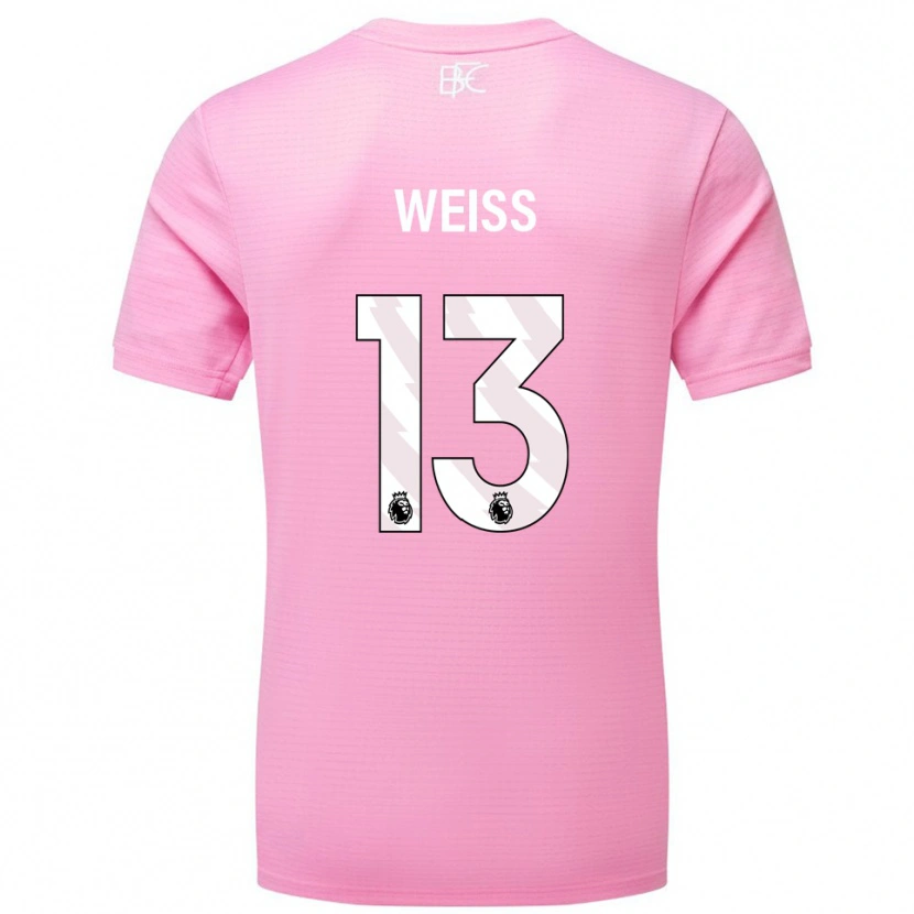 Danxen Mænd Max Weiß #13 Pink Hvid Målmandstrøje 2025/26 Trøje T-shirt