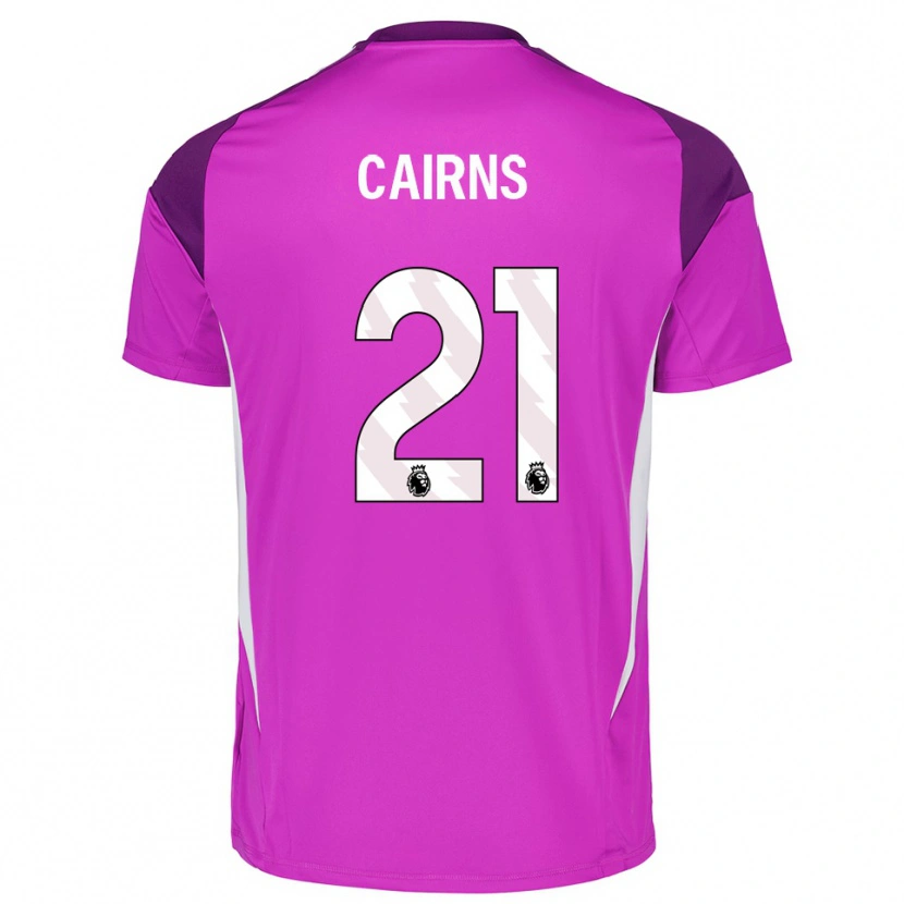 Danxen Mænd Alex Cairns #21 Lilla Hvid Målmandstrøje 2025/26 Trøje T-shirt
