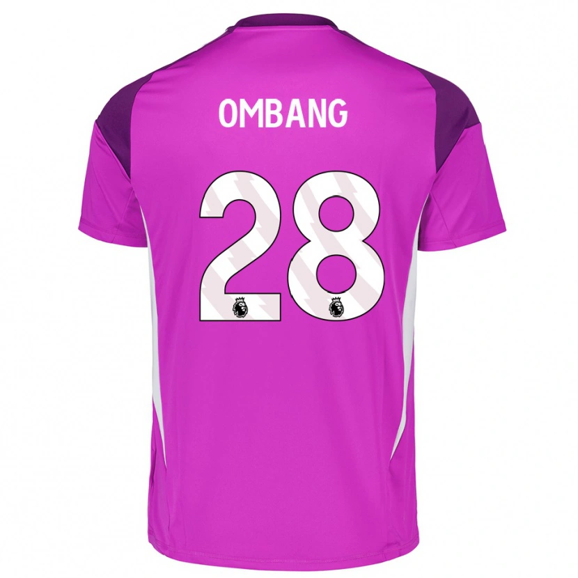 Danxen Mænd Darryl Ombang #28 Lilla Hvid Målmandstrøje 2025/26 Trøje T-shirt