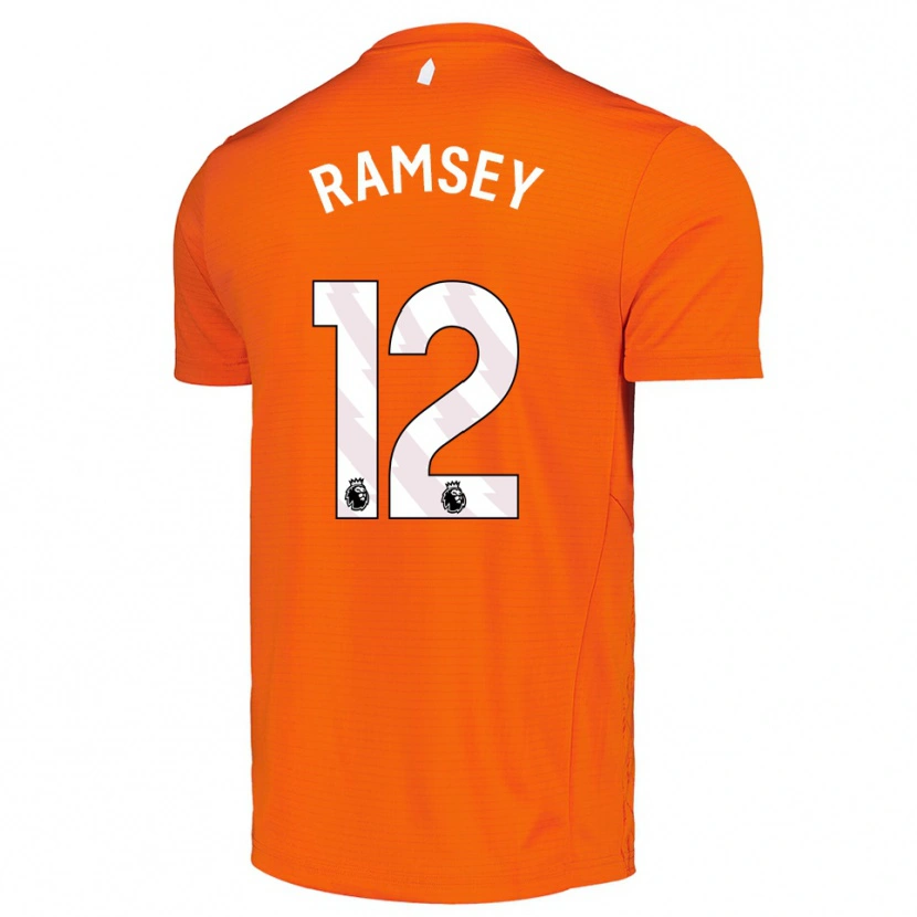 Danxen Mænd Emily Ramsey #12 Orange Sort Målmandstrøje 2025/26 Trøje T-shirt