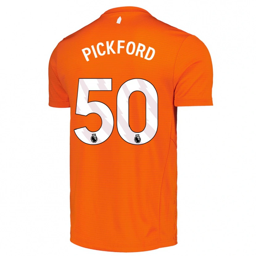 Danxen Mænd George Pickford #50 Orange Sort Målmandstrøje 2025/26 Trøje T-shirt