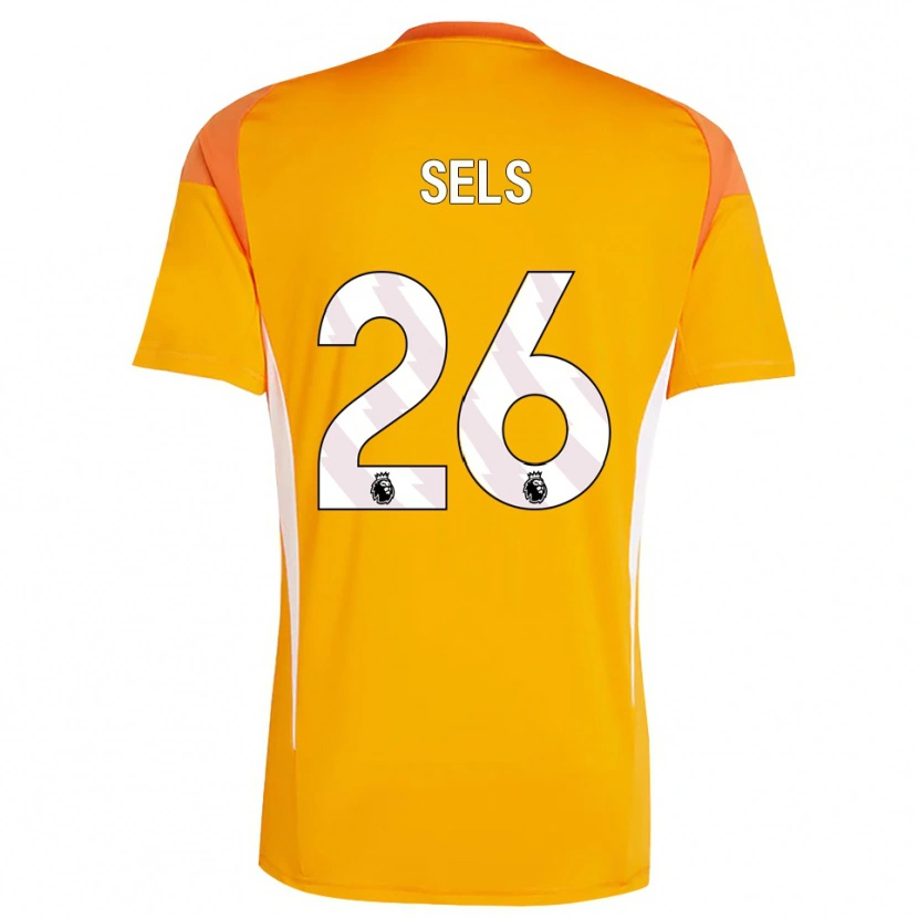 Danxen Mænd Matz Sels #26 Orange Hvid Målmandstrøje 2025/26 Trøje T-shirt