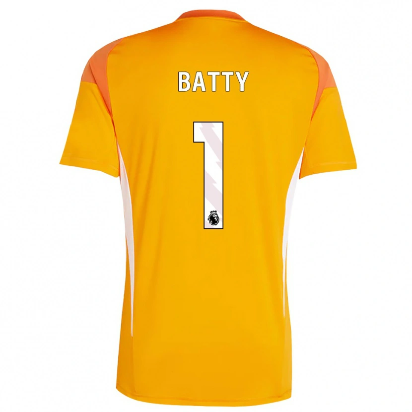 Danxen Mænd Emily Batty #1 Orange Hvid Målmandstrøje 2025/26 Trøje T-shirt