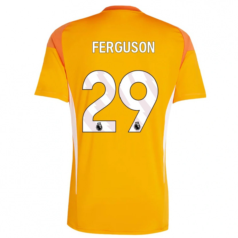 Danxen Mænd Georgie Ferguson #29 Orange Hvid Målmandstrøje 2025/26 Trøje T-shirt